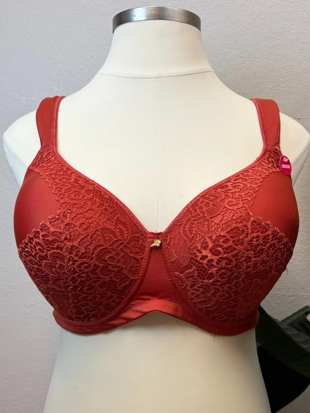 Butterfly by Ashley Stewart Orange Full Coverage Bra - New! - Size 38DDD